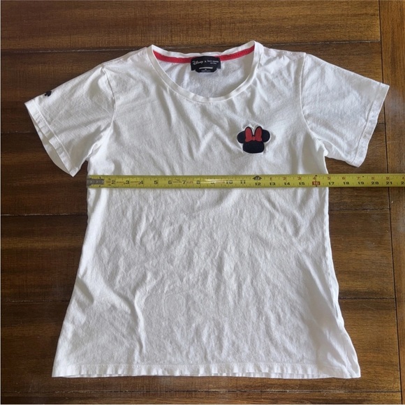 Kate Spade Disney Collab Minnie Patch Tee Short Sleeve Fresh White Medium - Picture 5 of 13
